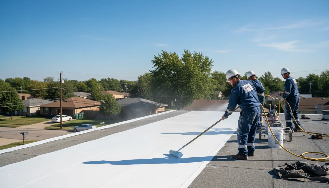 Commercial roof coating in Manchester Center, VT near me
